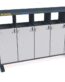 Atliekų rūšiavimo šiukšliadėžė "Aster V", talpa 5x40l
