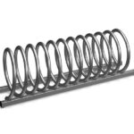 Dviračių stovas keturių vietų, spiralės formos VIRO-4