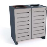 Rūšiavimo šiukšliadėžė "Ajaks IV" 2x80l